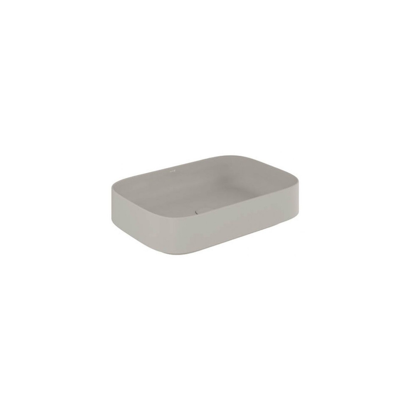 Umywalka Ceramiczna Nablatowa Prostokątna 60X40 Resa Jasny Szary Mat 58CW40O2 Kludi Umywalka Ceramiczna Nablatowa Prostokątna 60X40 Resa Jasny Szary Mat 58CW40O2 Kludi