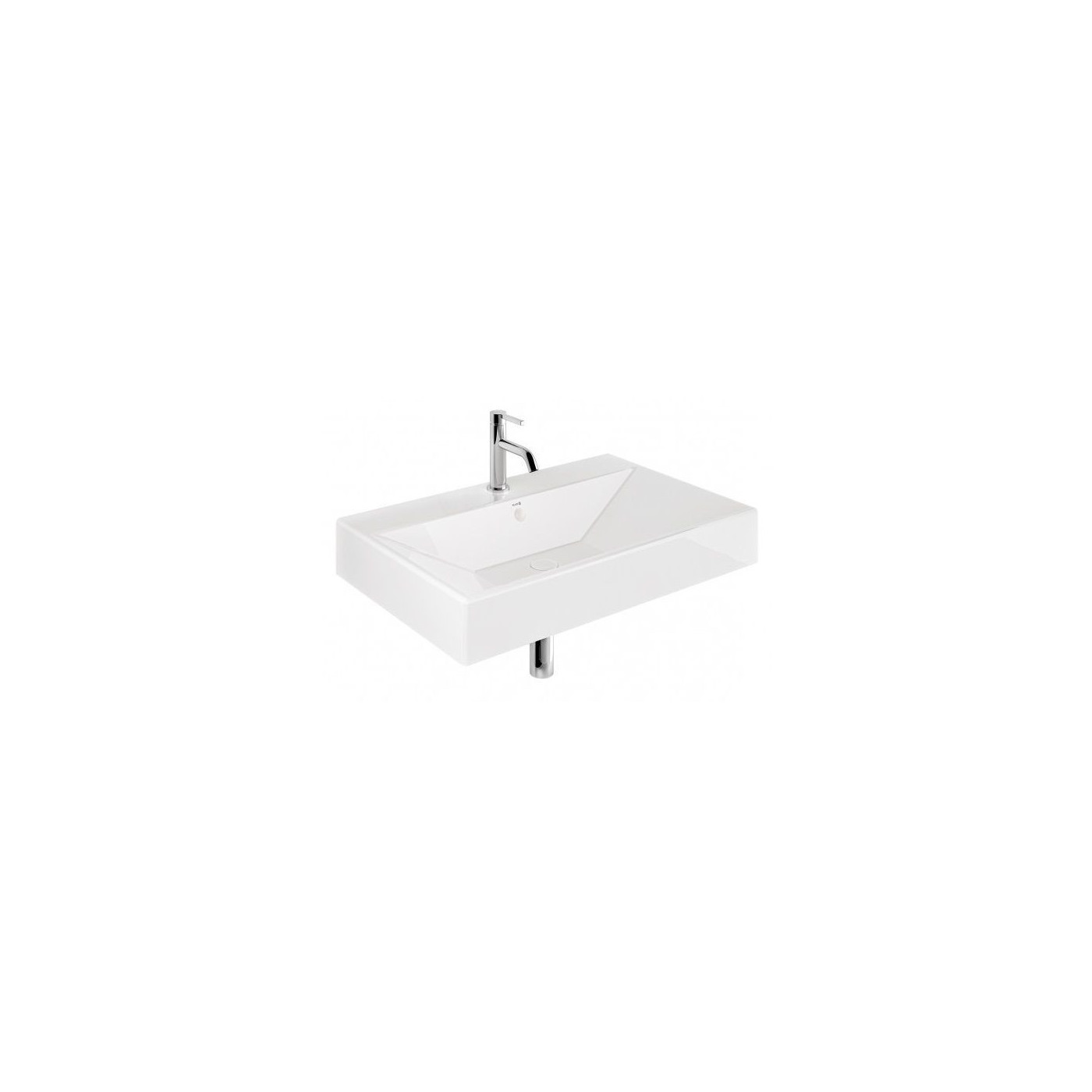 Umywalka Ceramiczna Podwieszana Prostokątna 81X50 Z Otworem Na Baterię Resa Biały 59WW8143 Kludi Umywalka Ceramiczna Podwieszana Prostokątna 81X50 Z Otworem Na Baterię Resa Biały 59WW8143 Kludi