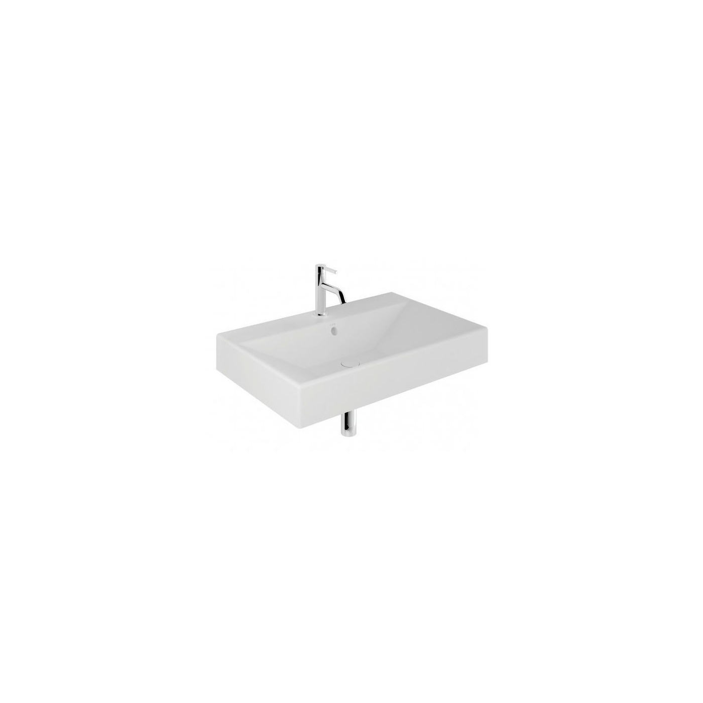 Umywalka Ceramiczna Podwieszana Prostokątna 81X50 Z Otworem Na Baterię Resa Biały Mat 59WW8153 Kludi Umywalka Ceramiczna Podwieszana Prostokątna 81X50 Z Otworem Na Baterię Resa Biały Mat 59WW8153 Kludi