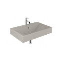 Umywalka Ceramiczna Podwieszana Prostokątna 81X50 Z Otworem Na Baterię Resa Jasny Szary Mat 59WW81O2 Kludi Umywalka Ceramiczna Podwieszana Prostokątna 81X50 Z Otworem Na Baterię Resa Jasny Szary Mat 59WW81O2 Kludi