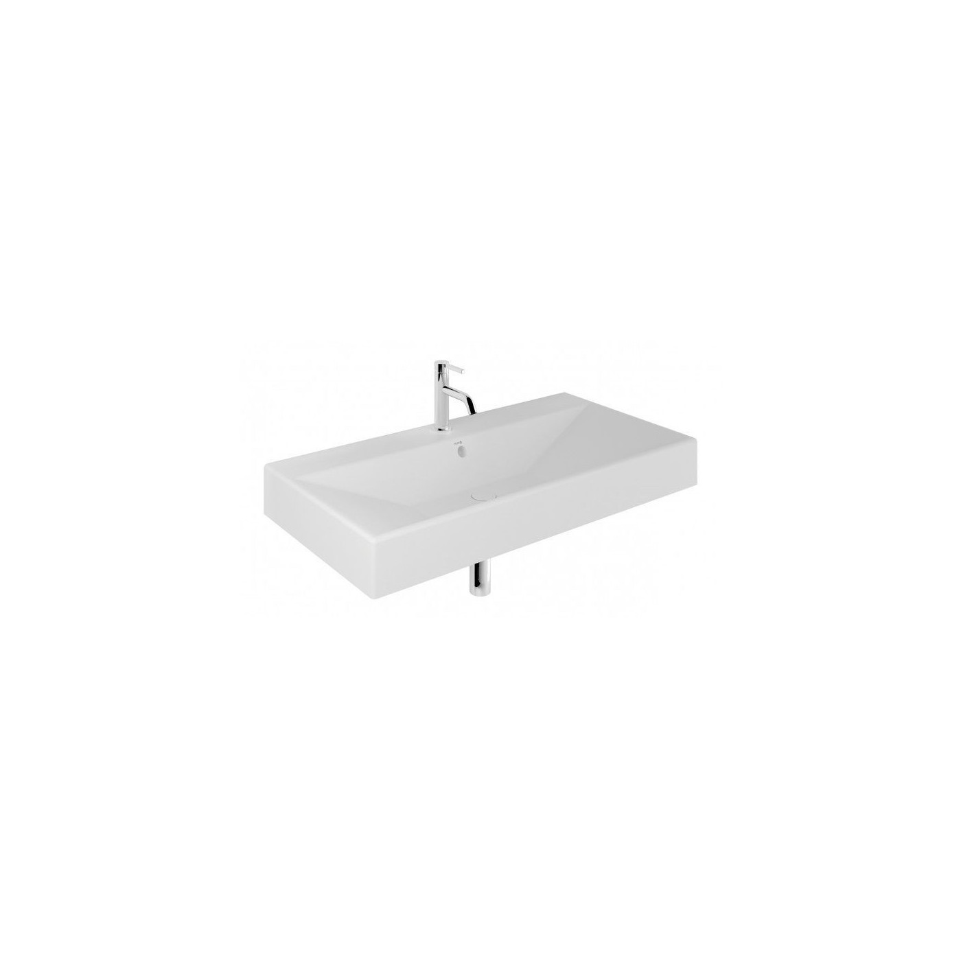 Umywalka Ceramiczna Podwieszana Prostokątna 101X50 Z Otworem Na Baterię Resa Biały Mat 59WW10153 Kludi Umywalka Ceramiczna Podwieszana Prostokątna 101X50 Z Otworem Na Baterię Resa Biały Mat 59WW10153 Kludi
