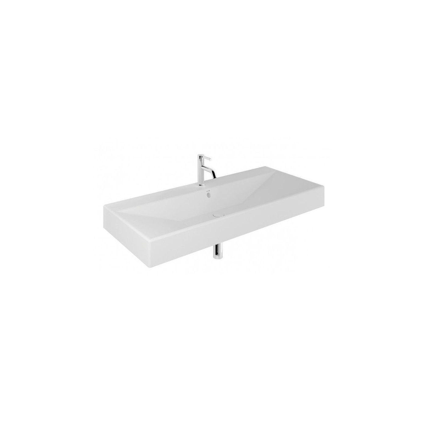 Umywalka Ceramiczna Podwieszana Prostokątna 121X50 Z Otworem Na Baterię Resa Biały Mat 59WW12153 Kludi Umywalka Ceramiczna Podwieszana Prostokątna 121X50 Z Otworem Na Baterię Resa Biały Mat 59WW12153 Kludi