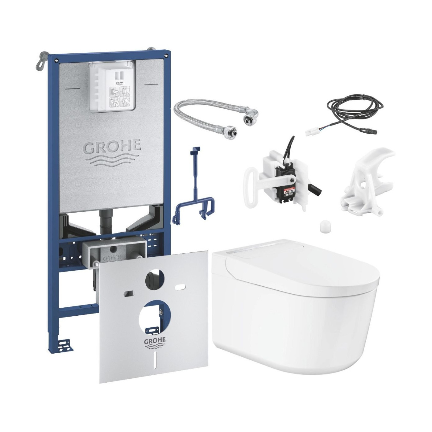 Zestaw Toaleta Myjąca Sensia Pro 36508SH0 + Stelaż Rapid SLX 39598000 + Zestaw Do Spłukiwania Automatycznego 46944001 Grohe Zestaw Toaleta Myjąca Sensia Pro 36508SH0 + Stelaż Rapid SLX 39598000 + Zestaw Do Spłukiwania Automatycznego 46944001 Grohe