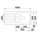 Zlewozmywak Stalowy Dinas 6 Stal 523375 Blanco Zlewozmywak Stalowy Dinas 6 Stal 523375 Blanco