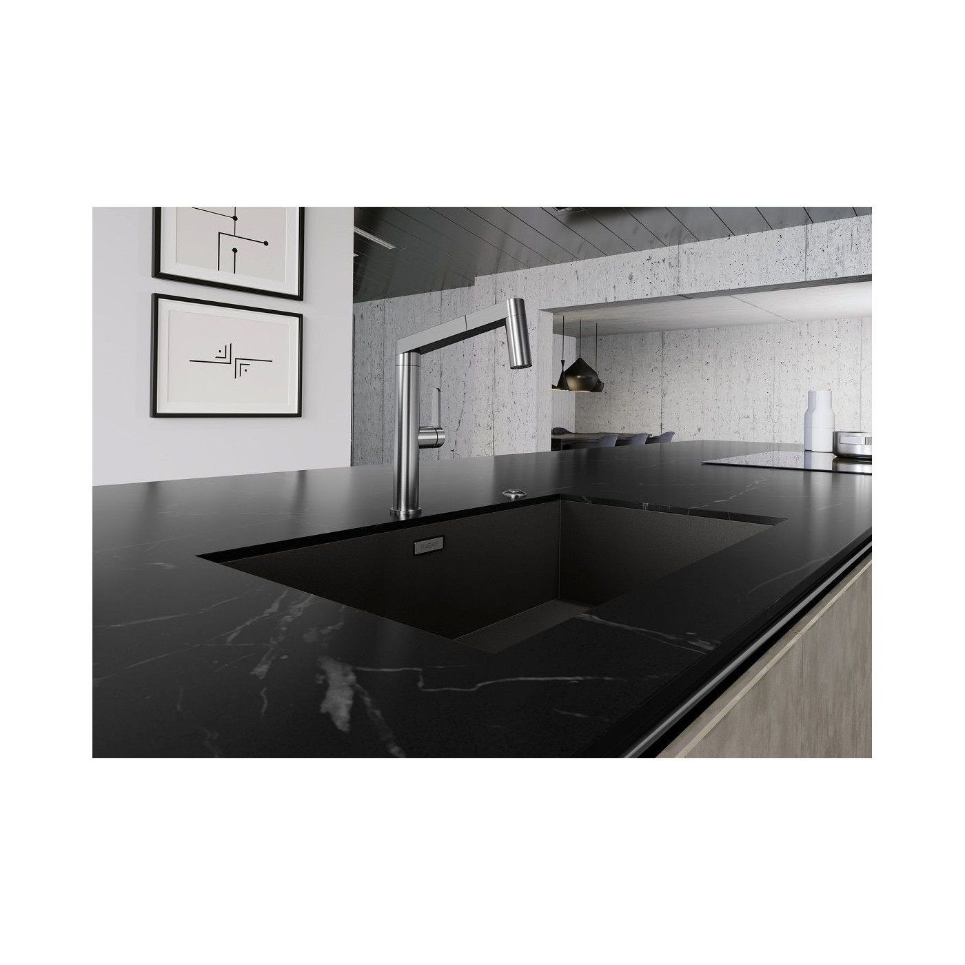 Zlewozmywak Stalowy Zerox 700-U Dark Steel 526244 Blanco Zlewozmywak Stalowy Zerox 700-U Dark Steel 526244 Blanco