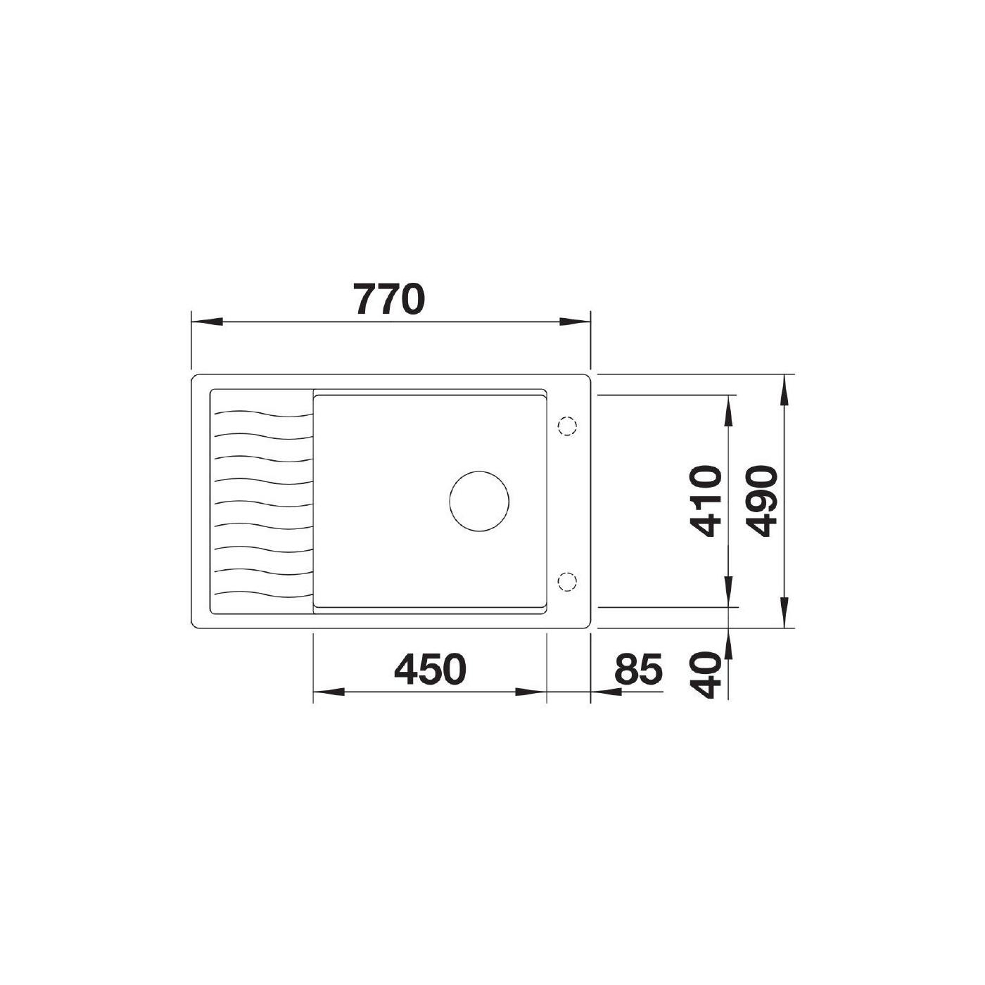 Zlewozmywak Kompozytowy Elon XL 6 S-F Czarny 525884 Blanco Zlewozmywak Kompozytowy Elon XL 6 S-F Czarny 525884 Blanco