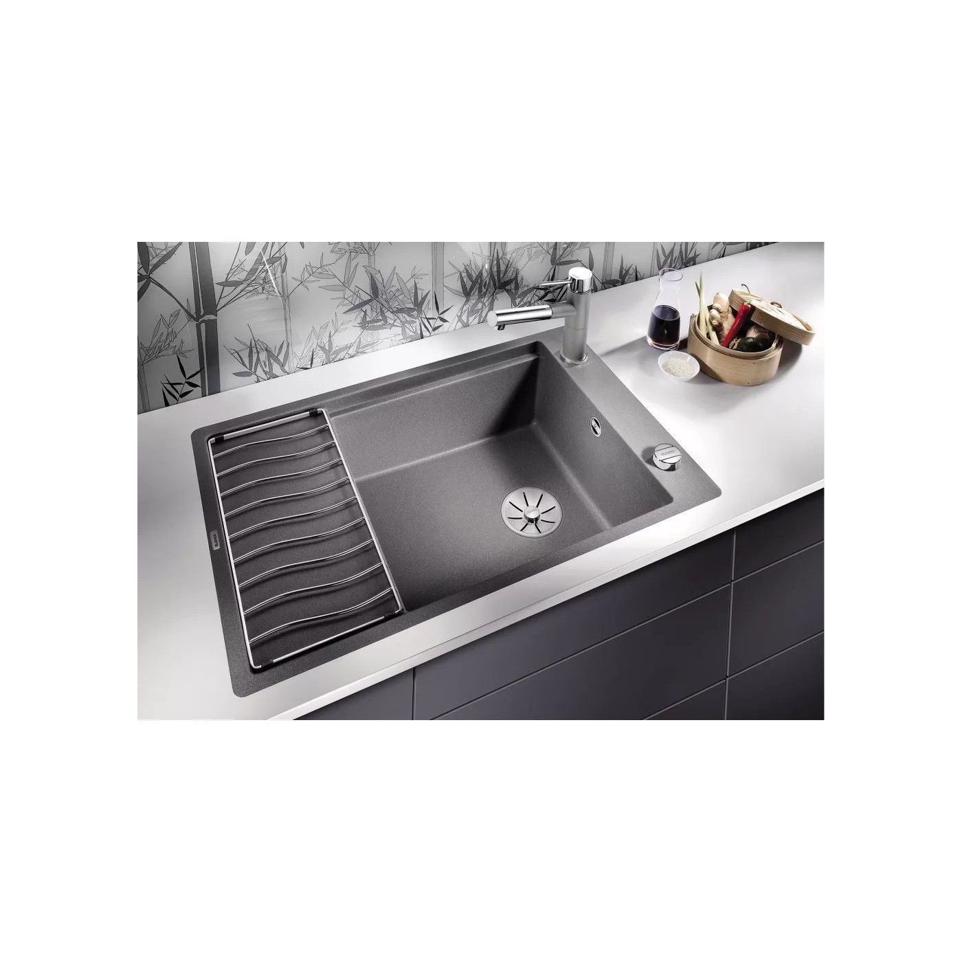 Zlewozmywak Kompozytowy Elon XL 6 S-F Czarny 525884 Blanco Zlewozmywak Kompozytowy Elon XL 6 S-F Czarny 525884 Blanco