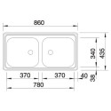 Zlewozmywak Stalowy Top EZ Stal 500372 Blanco Zlewozmywak Stalowy Top EZ Stal 500372 Blanco