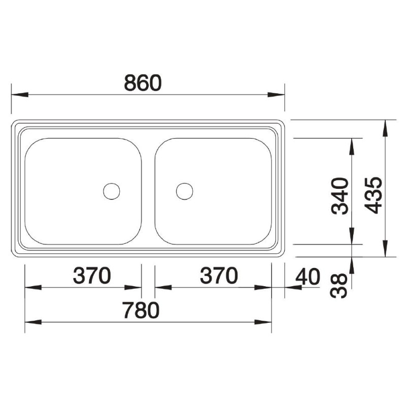 Zlewozmywak Stalowy Top EZ Stal 500372 Blanco Zlewozmywak Stalowy Top EZ Stal 500372 Blanco