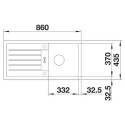 Zlewozmywak Kompozytowy Favum 45 Czarny 526081 Blanco Zlewozmywak Kompozytowy Favum 45 Czarny 526081 Blanco