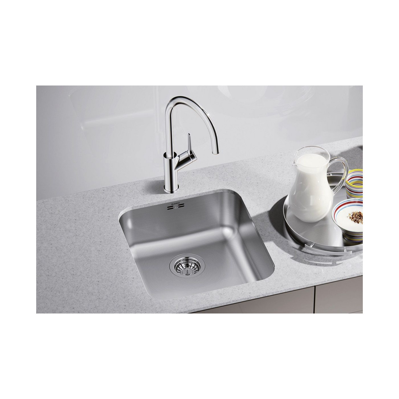 Zlewozmywak Stalowy Supra 450 Stal 518203 Blanco Zlewozmywak Stalowy Supra 450 Stal 518203 Blanco