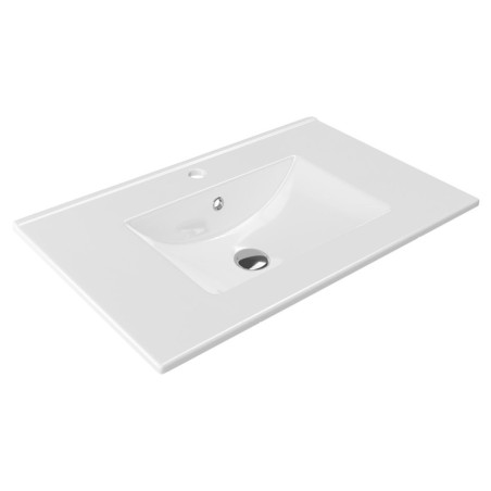 Umywalka Meblowa 81x46,5 cm Prostokątna Z Otworem Na Baterię As Biały Połysk CEEX.3617.800.WH Excellent