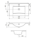 Umywalka Meblowa 81x46,5 cm Prostokątna Z Otworem Na Baterię As Biały Połysk CEEX.3617.800.WH Excellent Umywalka Meblowa 81x46,5 cm Prostokątna Z Otworem Na Baterię As Biały Połysk CEEX.3617.800.WH Excellent