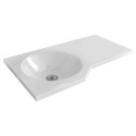 Umywalka Wisząca Solid Surface 60x34 cm Lewa Z Otworem Na Baterię Be Spot Biały Połysk CEEX.2301.600.WH Excellent Umywalka Wisząca Solid Surface 60x34 cm Lewa Z Otworem Na Baterię Be Spot Biały Połysk CEEX.2301.600.WH Excellent