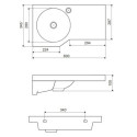 Umywalka Wisząca Solid Surface 60x34 cm Lewa Z Otworem Na Baterię Be Spot Biały Połysk CEEX.2301.600.WH Excellent Umywalka Wisząca Solid Surface 60x34 cm Lewa Z Otworem Na Baterię Be Spot Biały Połysk CEEX.2301.600.WH Excellent
