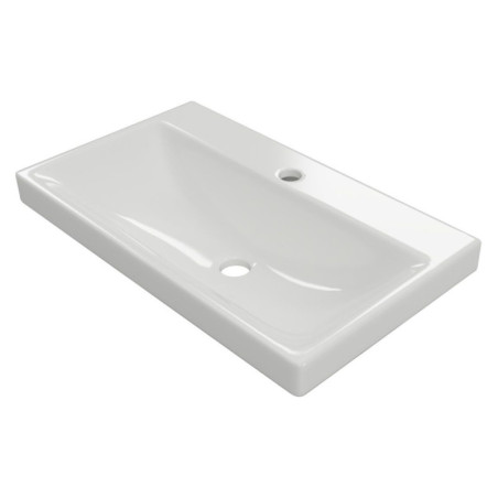 Umywalka Meblowa 65x37 cm Prostokątna Z Otworem Na Baterię Blanko Biały Połysk CENL.6317.650.WH Excellent