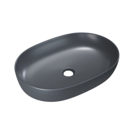 Umywalka Nablatowa 61x41 cm Owalna Jima Grafit Mat CEAC.2001.615.GRM Excellent