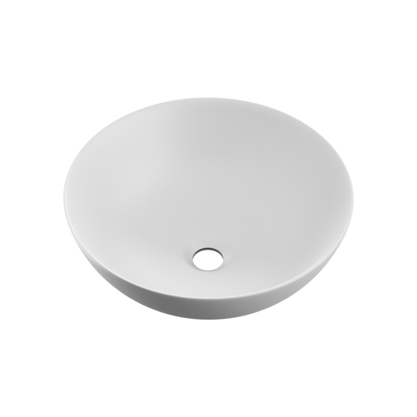 Umywalka Nablatowa 40 cm Okrągła Luqa Biały Mat CEAC.6401.400.WHM Excellent Umywalka Nablatowa 40 cm Okrągła Luqa Biały Mat CEAC.6401.400.WHM Excellent