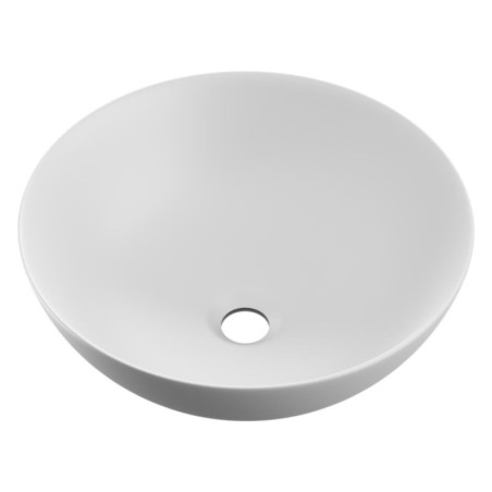 Umywalka Nablatowa 40 cm Okrągła Luqa Biały Mat CEAC.6401.400.WHM Excellent