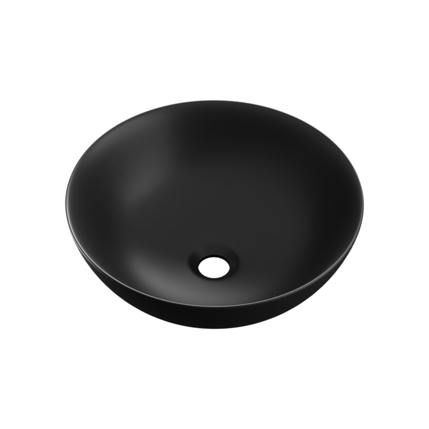 Umywalka Nablatowa 40 cm Okrągła Luqa Czarny Mat CEAC.6401.400.BLM Excellent Umywalka Nablatowa 40 cm Okrągła Luqa Czarny Mat CEAC.6401.400.BLM Excellent