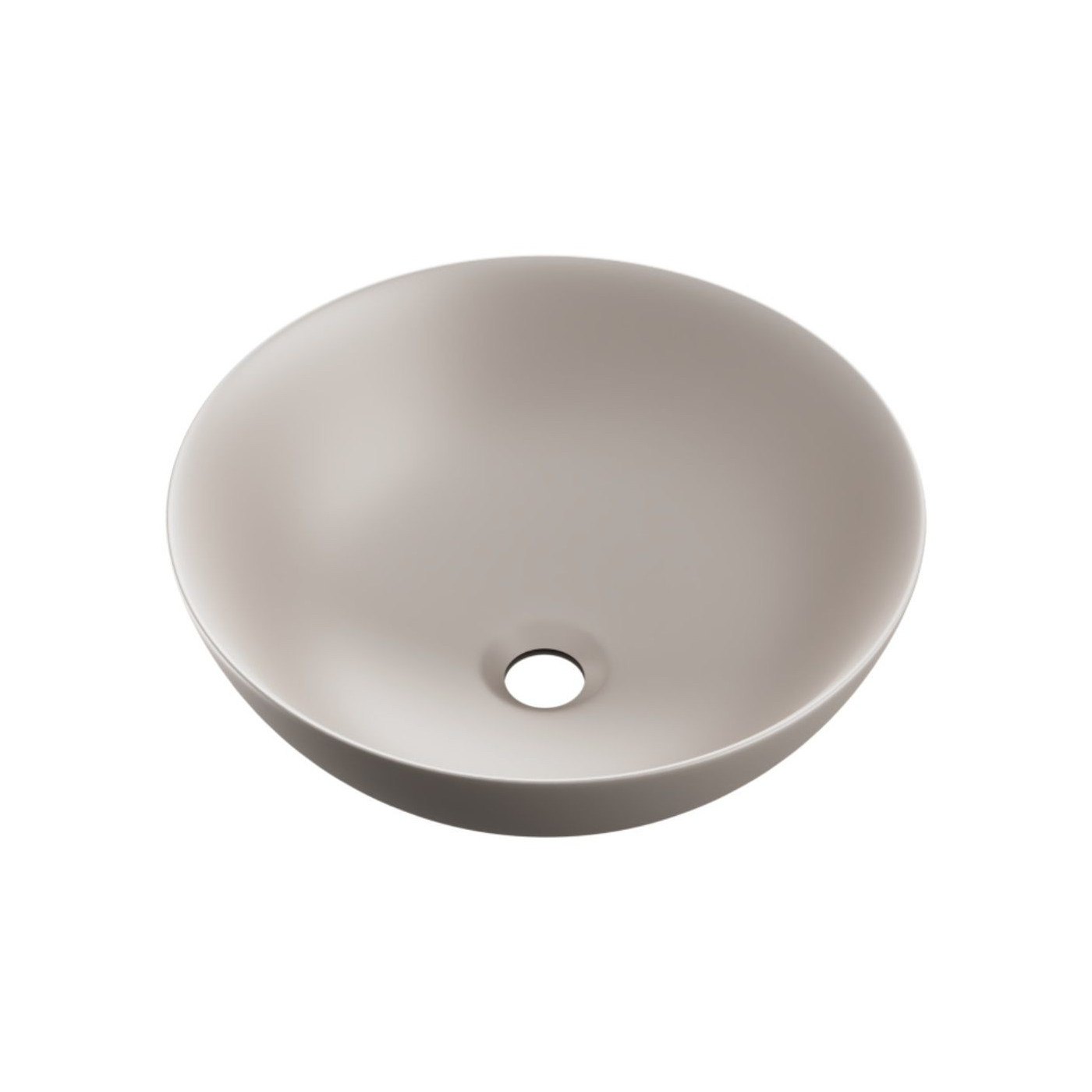 Umywalka Nablatowa 40 cm Okrągła Luqa Cappucino Mat CEAC.6401.400.CAM Excellent Umywalka Nablatowa 40 cm Okrągła Luqa Cappucino Mat CEAC.6401.400.CAM Excellent