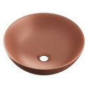 Umywalka Nablatowa 40 cm Okrągła Luqa Terracotta Mat CEAC.6401.400.TEM Excellent Umywalka Nablatowa 40 cm Okrągła Luqa Terracotta Mat CEAC.6401.400.TEM Excellent