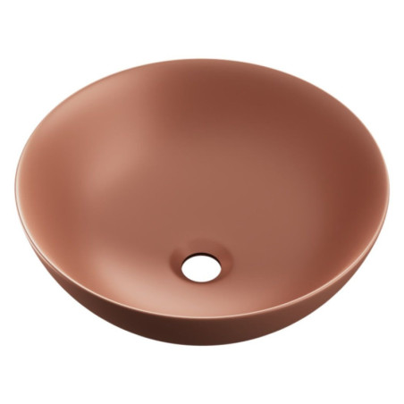 Umywalka Nablatowa 40 cm Okrągła Luqa Terracotta Mat CEAC.6401.400.TEM Excellent