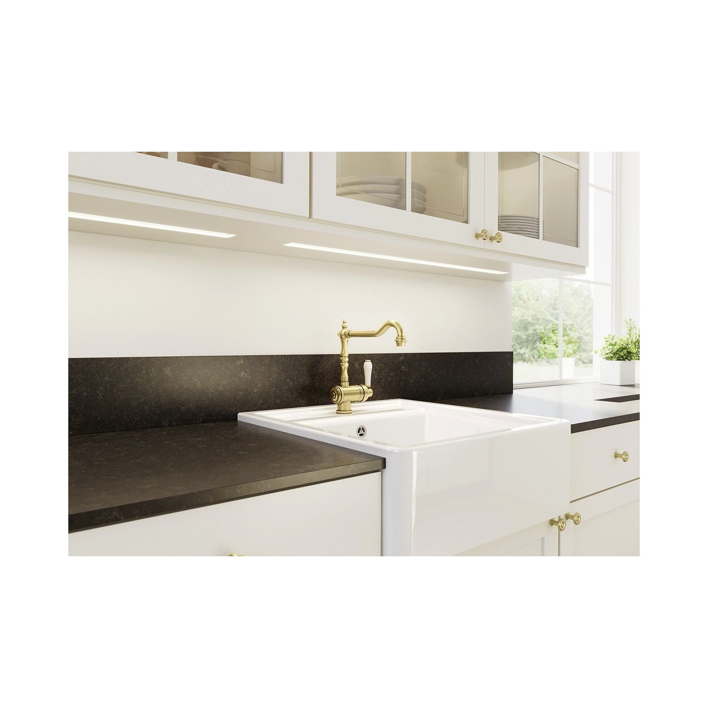 Bateria Kuchenna Tradon Satin Gold 526688 Blanco Bateria Kuchenna Tradon Satin Gold 526688 Blanco