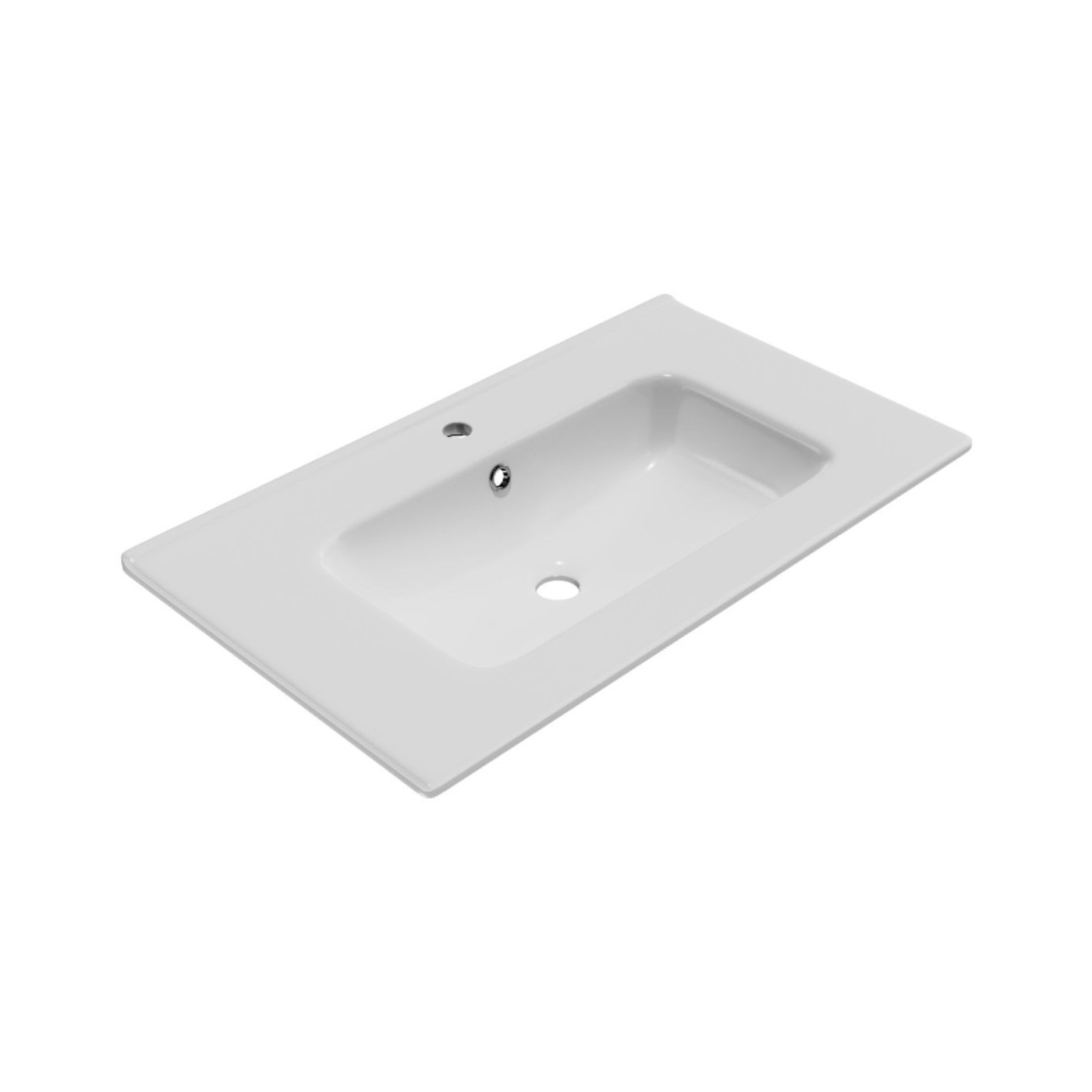 Umywalka Meblowa 81x46,5 cm Prostokątna Z Otworem Na Baterię Pik Biały Połysk CEEX.6517.800.WH Excellent Umywalka Meblowa 81x46,5 cm Prostokątna Z Otworem Na Baterię Pik Biały Połysk CEEX.6517.800.WH Excellent