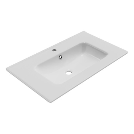 Umywalka Meblowa 81x46,5 cm Prostokątna Z Otworem Na Baterię Pik Biały Połysk CEEX.6517.800.WH Excellent