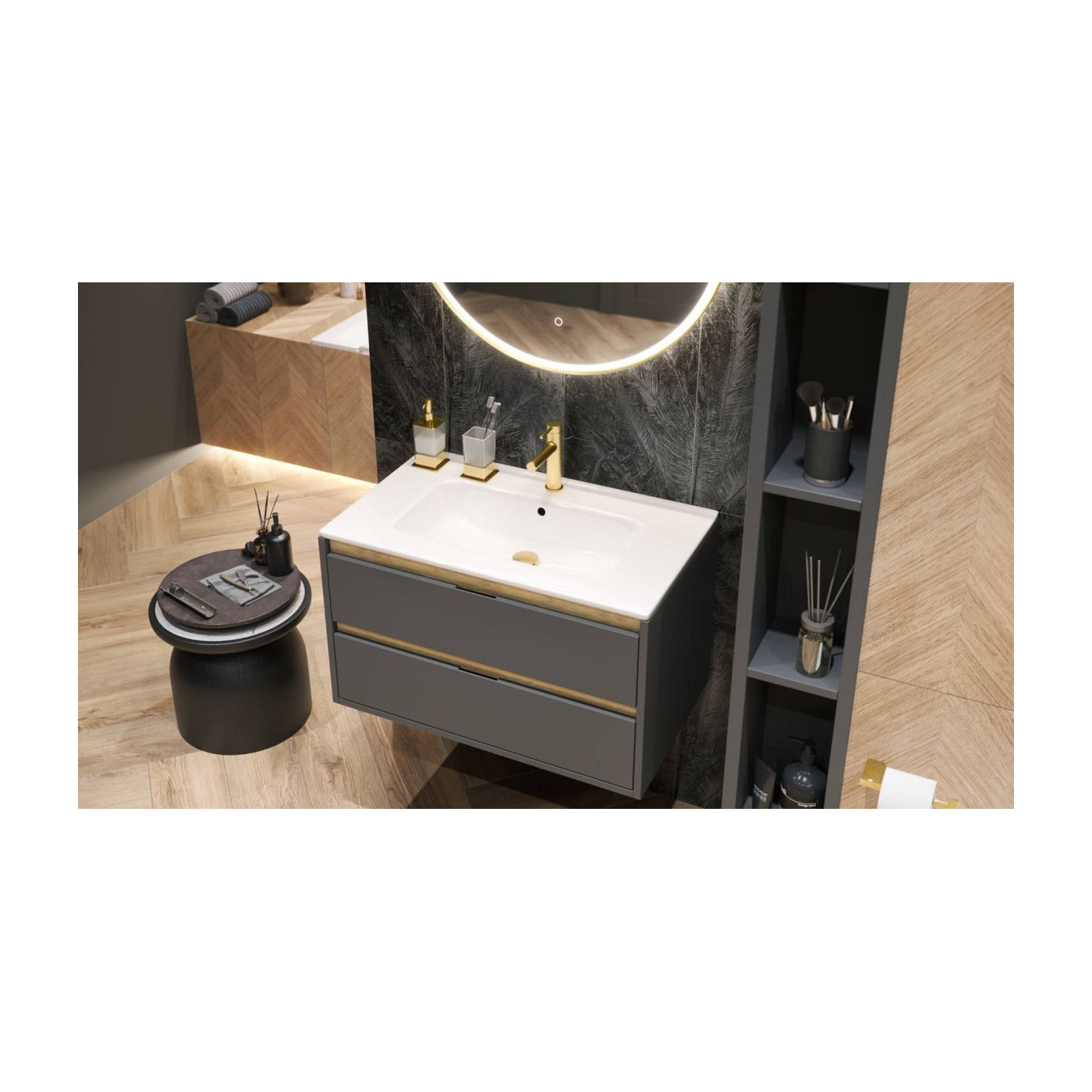 Umywalka Meblowa 81x46,5 cm Prostokątna Z Otworem Na Baterię Pik Biały Połysk CEEX.6517.800.WH Excellent Umywalka Meblowa 81x46,5 cm Prostokątna Z Otworem Na Baterię Pik Biały Połysk CEEX.6517.800.WH Excellent