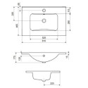 Umywalka Meblowa 81x46,5 cm Prostokątna Z Otworem Na Baterię Pik Biały Połysk CEEX.6517.800.WH Excellent Umywalka Meblowa 81x46,5 cm Prostokątna Z Otworem Na Baterię Pik Biały Połysk CEEX.6517.800.WH Excellent