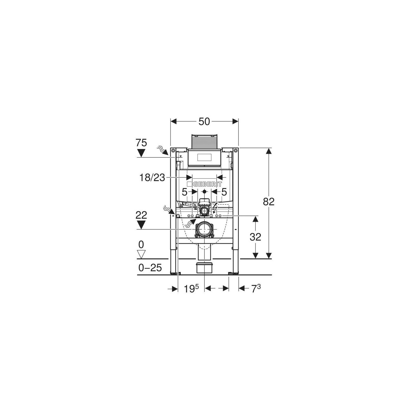 Stelaż Podtynkowy Ze Spłuczką Do Misek WC Duofix Omega 111.003.00.2 Geberit Stelaż Podtynkowy Ze Spłuczką Do Misek WC Duofix Omega 111.003.00.2 Geberit
