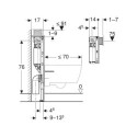 Stelaż Podtynkowy Ze Spłuczką Do Misek WC Duofix Omega 111.003.00.2 Geberit Stelaż Podtynkowy Ze Spłuczką Do Misek WC Duofix Omega 111.003.00.2 Geberit