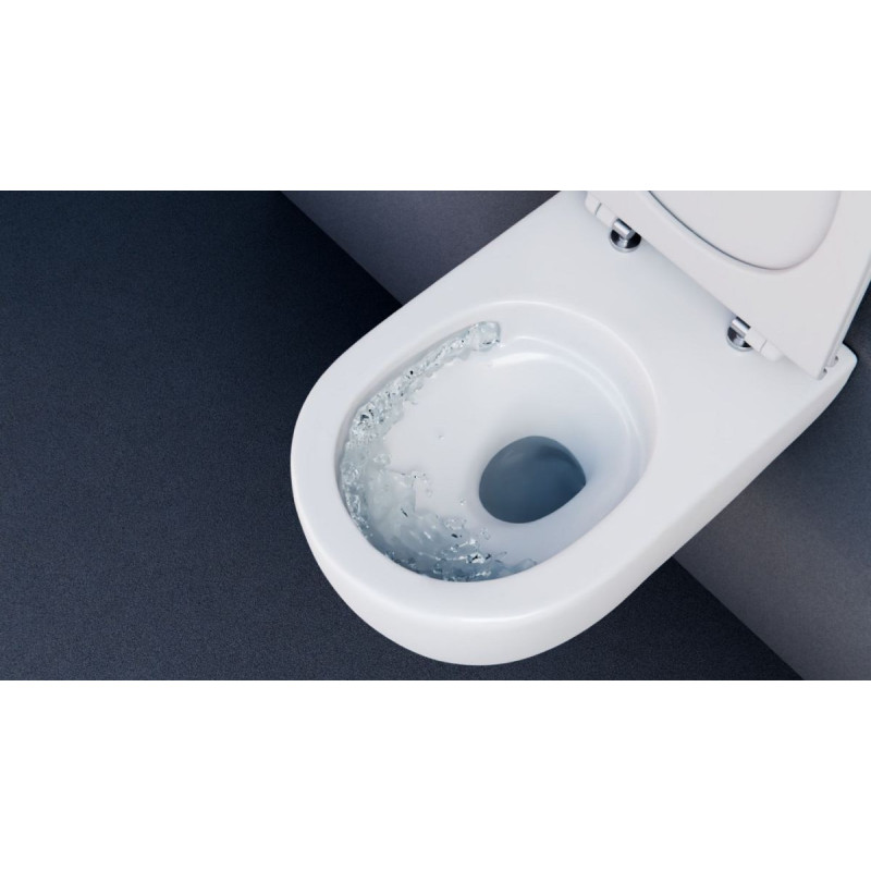 Miska WC 54 cm Wisząca Z Systemem Spłukiwania Spin 360 I Deską Wolnoopadającą Doto Biały Połysk CEEX.1403.545.WH Excellent Miska WC 54 cm Wisząca Z Systemem Spłukiwania Spin 360 I Deską Wolnoopadającą Doto Biały Połysk CEEX.1403.545.WH Excellent