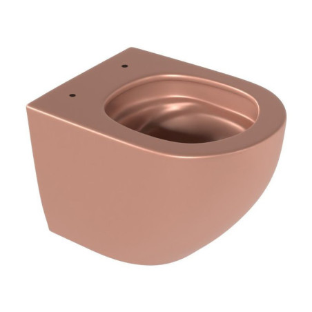 Miska WC 48 cm Wisząca Bezrantowa Z Systemem Spłukiwania Spin 360 Luqa Terracotta Mat CEAC.6403.480.TEM Excellent