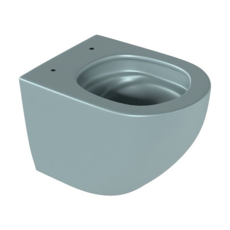 Miska WC 48 cm Wisząca Bezrantowa Z Systemem Spłukiwania Spin 360 Luqa Mint Blue Mat CEAC.6403.480.MBM Excellent
