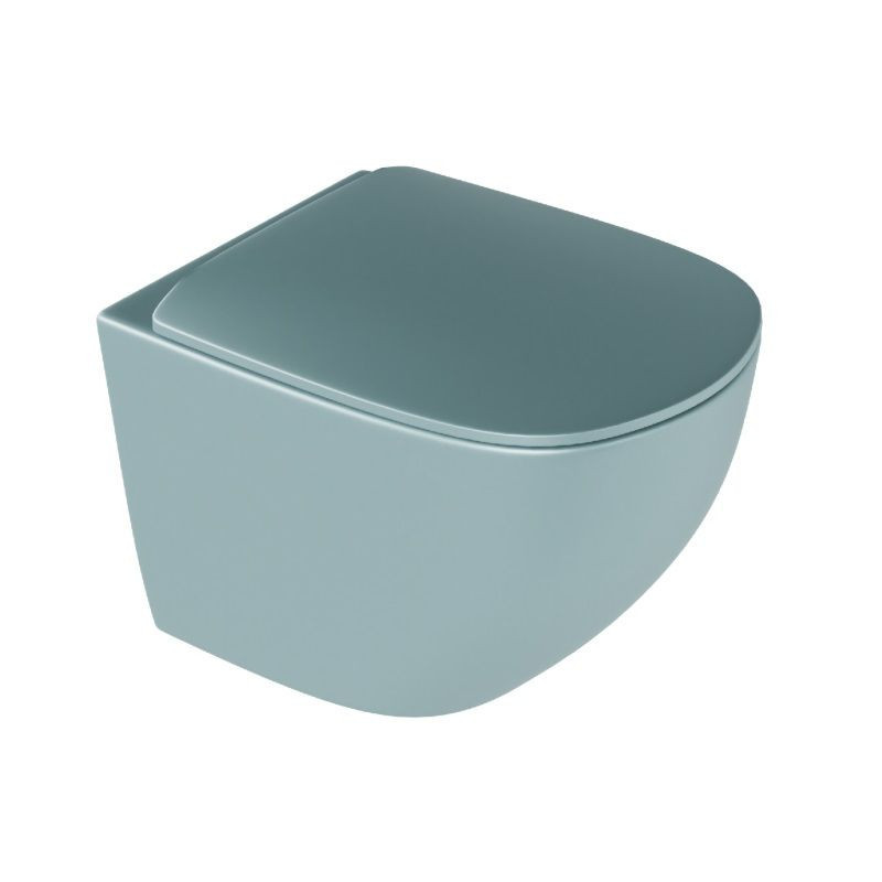 Deska Sedesowa Wolnoopadająca Luqa Mint Blue Mat CEAC.6405.480.MBM Excellent Deska Sedesowa Wolnoopadająca Luqa Mint Blue Mat CEAC.6405.480.MBM Excellent