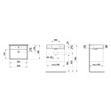 Umywalka Ścienna 600x460 mm Z Powłoką LCC Kartell Biały H8103334001041 Laufen Umywalka Ścienna 600x460 mm Z Powłoką LCC Kartell Biały H8103334001041 Laufen