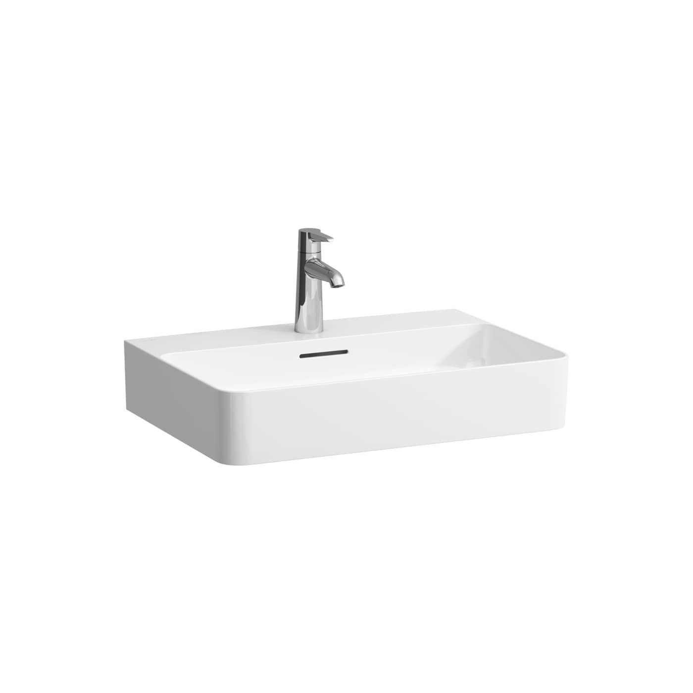 Umywalka Ścienna 600x420 mm Z Powłoką LCC Val Biały H8102834001041 Laufen Umywalka Ścienna 600x420 mm Z Powłoką LCC Val Biały H8102834001041 Laufen