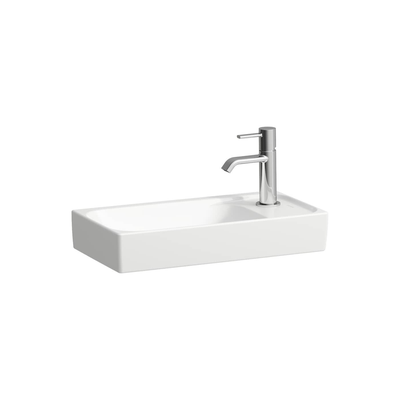 Mała Umywalka Ścienna Z Półką Po Prawej Stronie 460x235 mm Meda Biały H8151130001141 Laufen Mała Umywalka Ścienna Z Półką Po Prawej Stronie 460x235 mm Meda Biały H8151130001141 Laufen