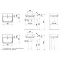 Umywalka Ścienna 550x465 mm Pro S Biały H8109620001041 Laufen Umywalka Ścienna 550x465 mm Pro S Biały H8109620001041 Laufen