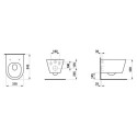 Miska WC Podwieszana Silent Flush 545x370 mm Kartell Biały H8213310000001 Laufen Miska WC Podwieszana Silent Flush 545x370 mm Kartell Biały H8213310000001 Laufen
