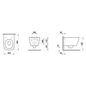 Miska WC Podwieszana Silent Flush 540x360 mm Meda Biały H8201100000001 Laufen Miska WC Podwieszana Silent Flush 540x360 mm Meda Biały H8201100000001 Laufen
