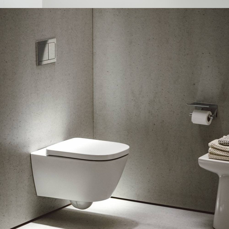 Zestaw 3w1 Miska WC Podwieszana Silent Flush 540x360 mm + Deska WC Wolnoopadająca + Mata Meda Biały H8661100000001 Laufen Zestaw 3w1 Miska WC Podwieszana Silent Flush 540x360 mm + Deska WC Wolnoopadająca + Mata Meda Biały H8661100000001 Laufen