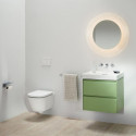 Zestaw 3w1 Miska WC Podwieszana Silent Flush Compacto 490x360 mm + Deska Wolnoopadająca + Mata Meda Biały H8661130000001 Laufen Zestaw 3w1 Miska WC Podwieszana Silent Flush Compacto 490x360 mm + Deska Wolnoopadająca + Mata Meda Biały H8661130000001 Laufen