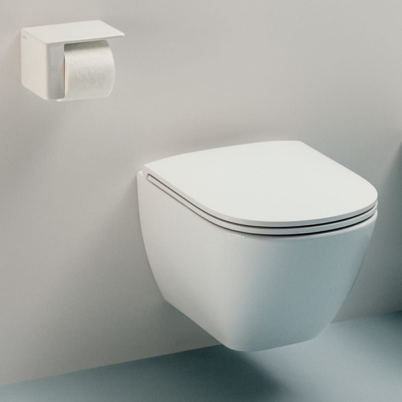 Miska WC Podwieszana Advanced Rimless Compacto Z Powłoką LCC 490x360 mm Lua Biały H8200834000001 Laufen Miska WC Podwieszana Advanced Rimless Compacto Z Powłoką LCC 490x360 mm Lua Biały H8200834000001 Laufen