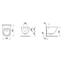 Miska WC Podwieszana Advanced Rimless 520x360 mm Lua Biały H8200800000001 Laufen Miska WC Podwieszana Advanced Rimless 520x360 mm Lua Biały H8200800000001 Laufen