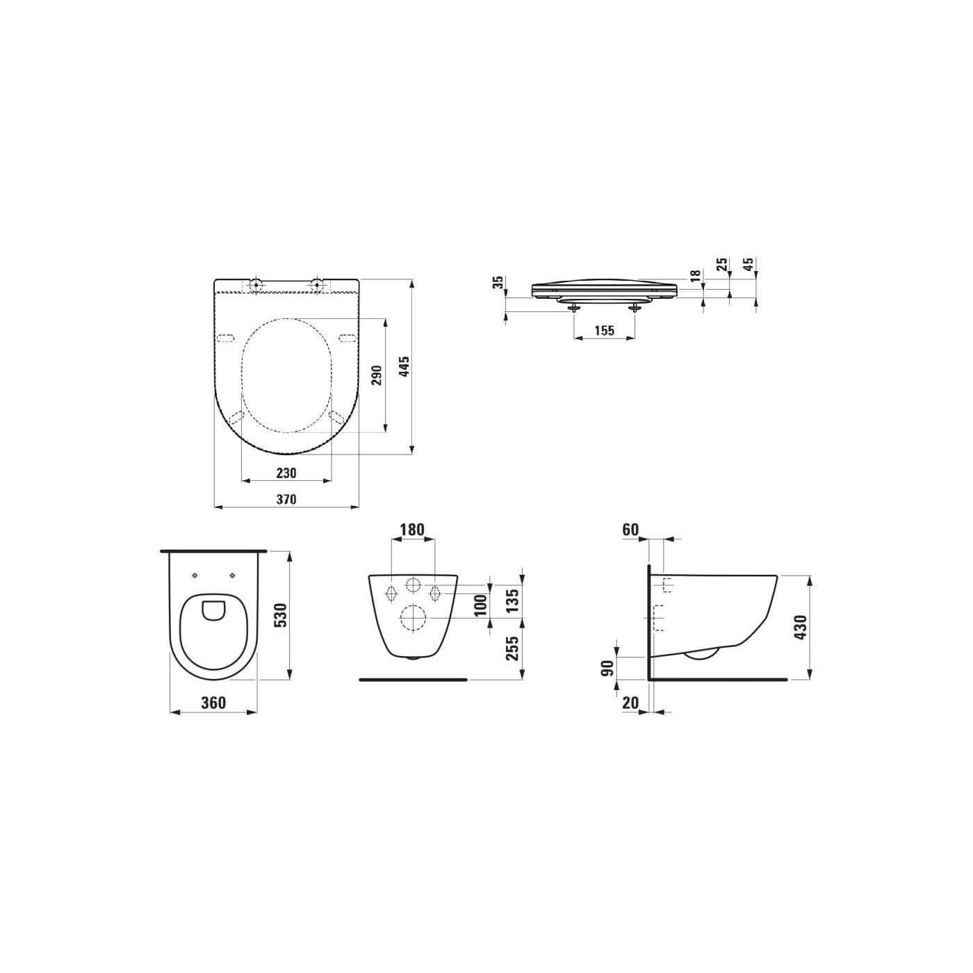 Zestaw 3w1 Miska WC Podwieszana Rimless + Deska WC Slim + Izolacja Akustyczna Pro A Biały H8669570000001 Laufen Zestaw 3w1 Miska WC Podwieszana Rimless + Deska WC Slim + Izolacja Akustyczna Pro A Biały H8669570000001 Laufen