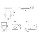 Zestaw Miska WC Podwieszana Rimless + Deska WC Slim Pro A Biały H8609560000001 Laufen Zestaw Miska WC Podwieszana Rimless + Deska WC Slim Pro A Biały H8609560000001 Laufen